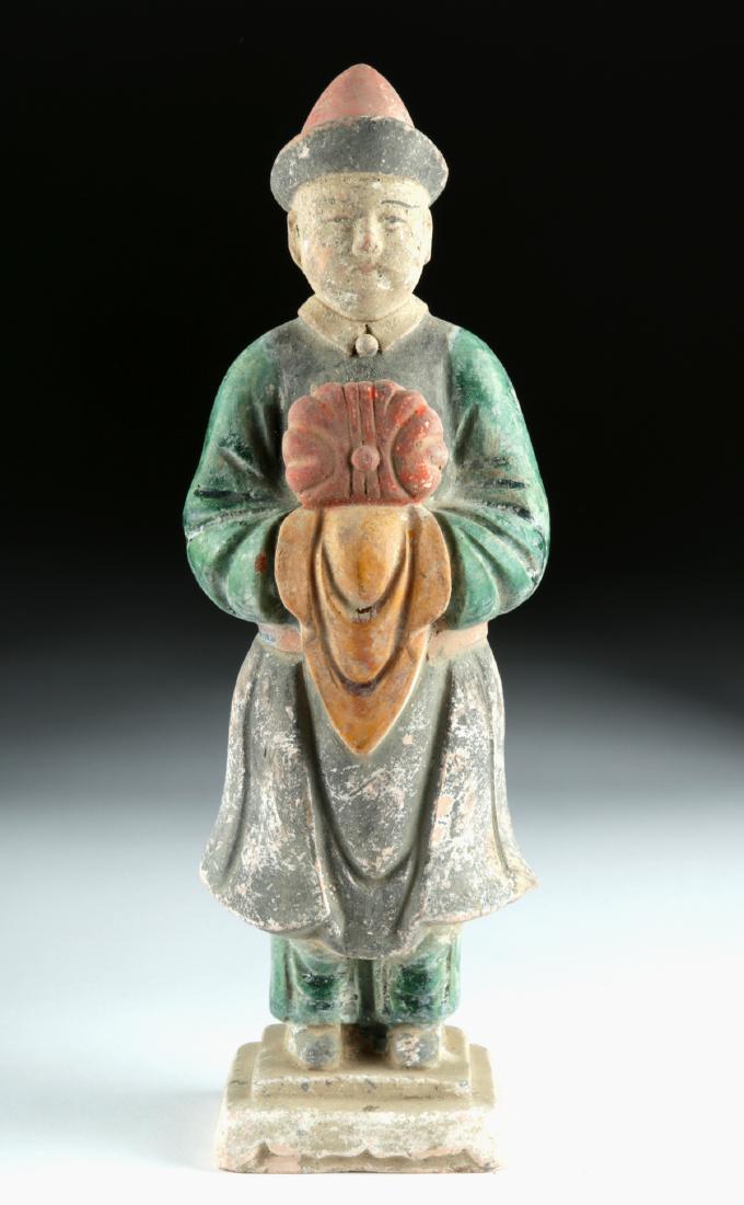 Chinese Ming Dynasty Polychrome Tomb Figure (1 of 5)