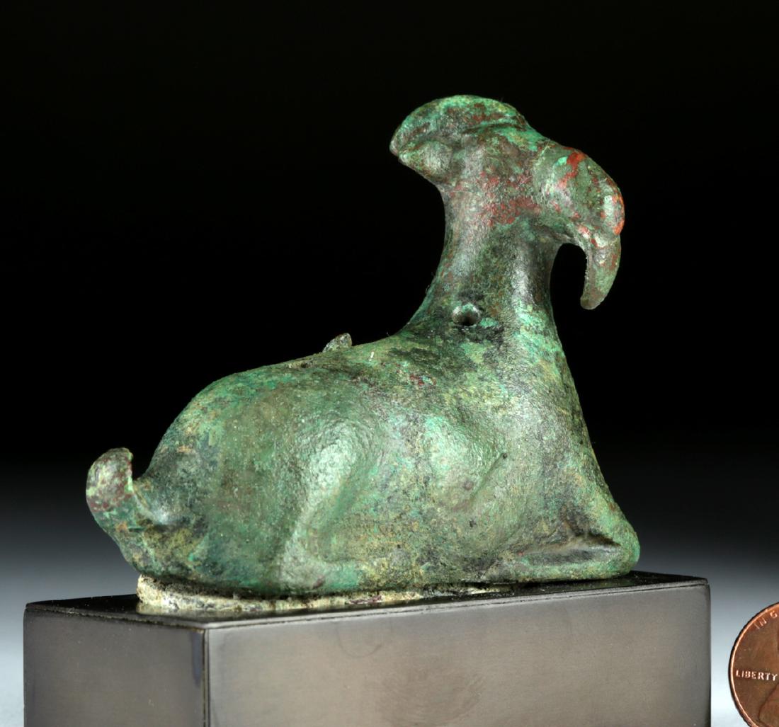 Greek Bronze Figure - Recumbent Goat (1 of 4)