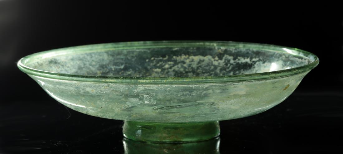 Stunning Roman Glass Pedestal Plate (1 of 5)