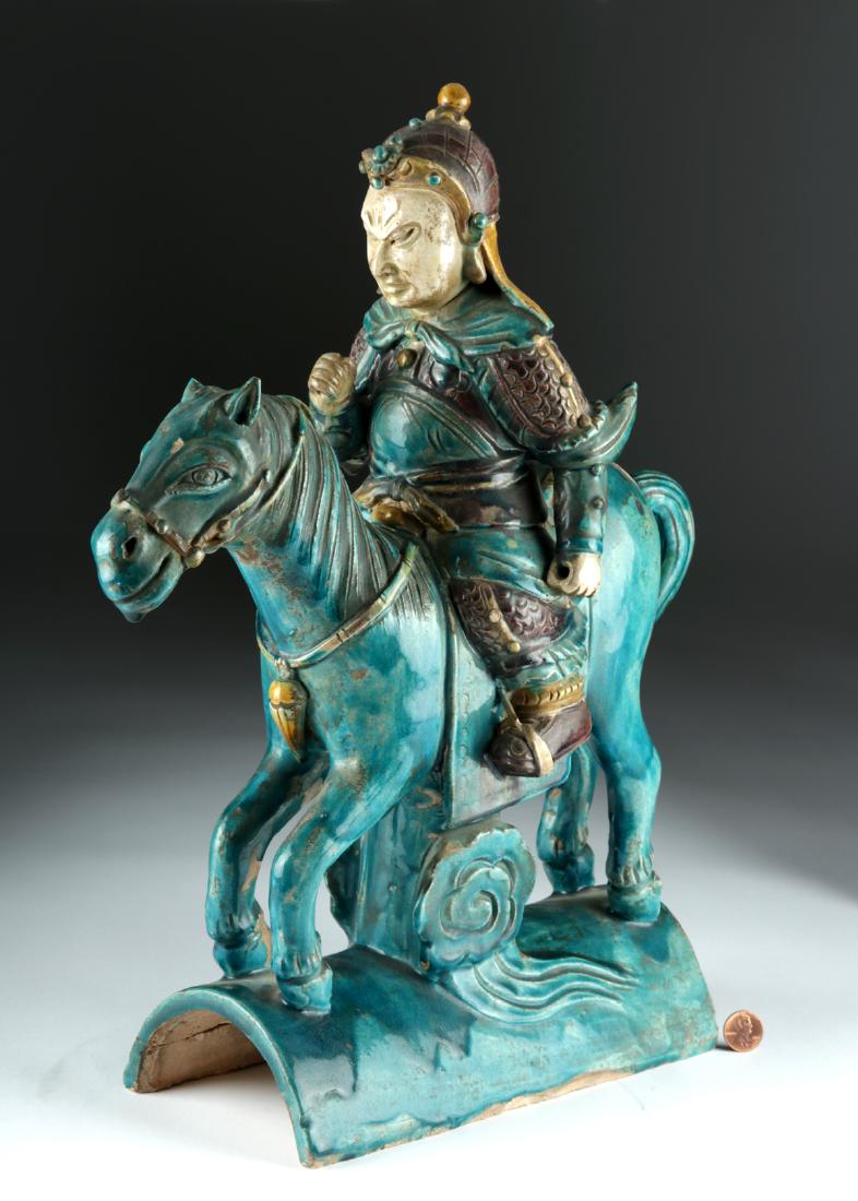 Chinese Ming Polychrome Roof Tile - Ex-Sotheby's (1 of 4)