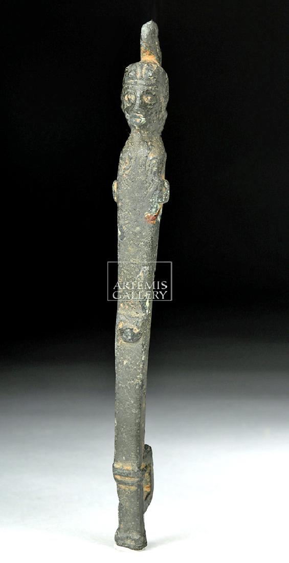 Roman Bronze Latch w/ Human Figure (1 of 5)