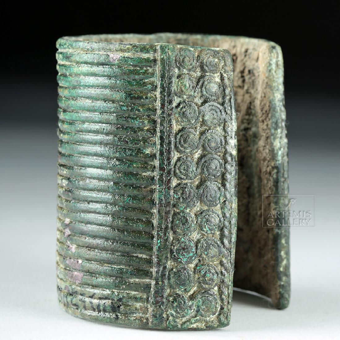 Thai Bronze Age Bronze Cuff Bracelet (1 of 4)