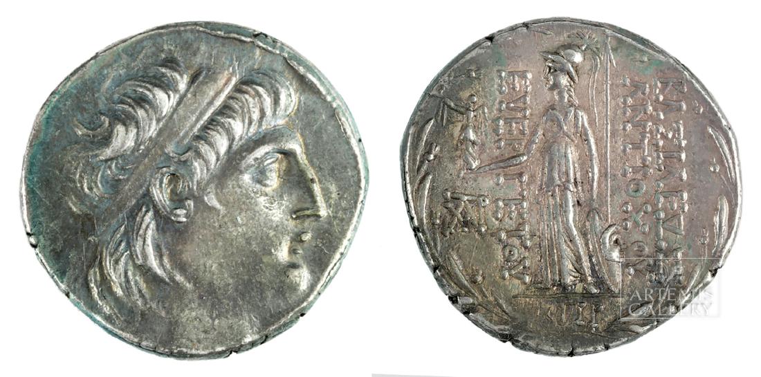 Greek Seleucid Kingdom Silver Tetradrachm Antiochos VII (1 of 3)