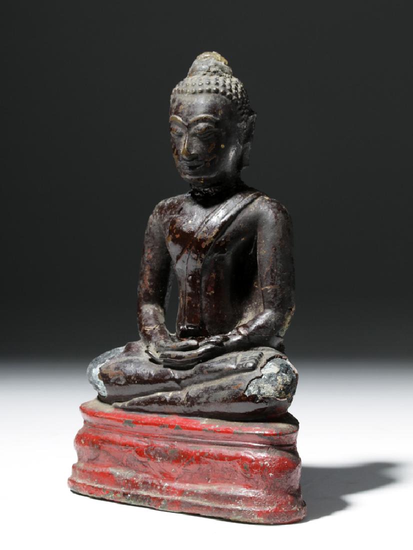 18th C. Thai Bronze Seated Buddha (1 of 7)