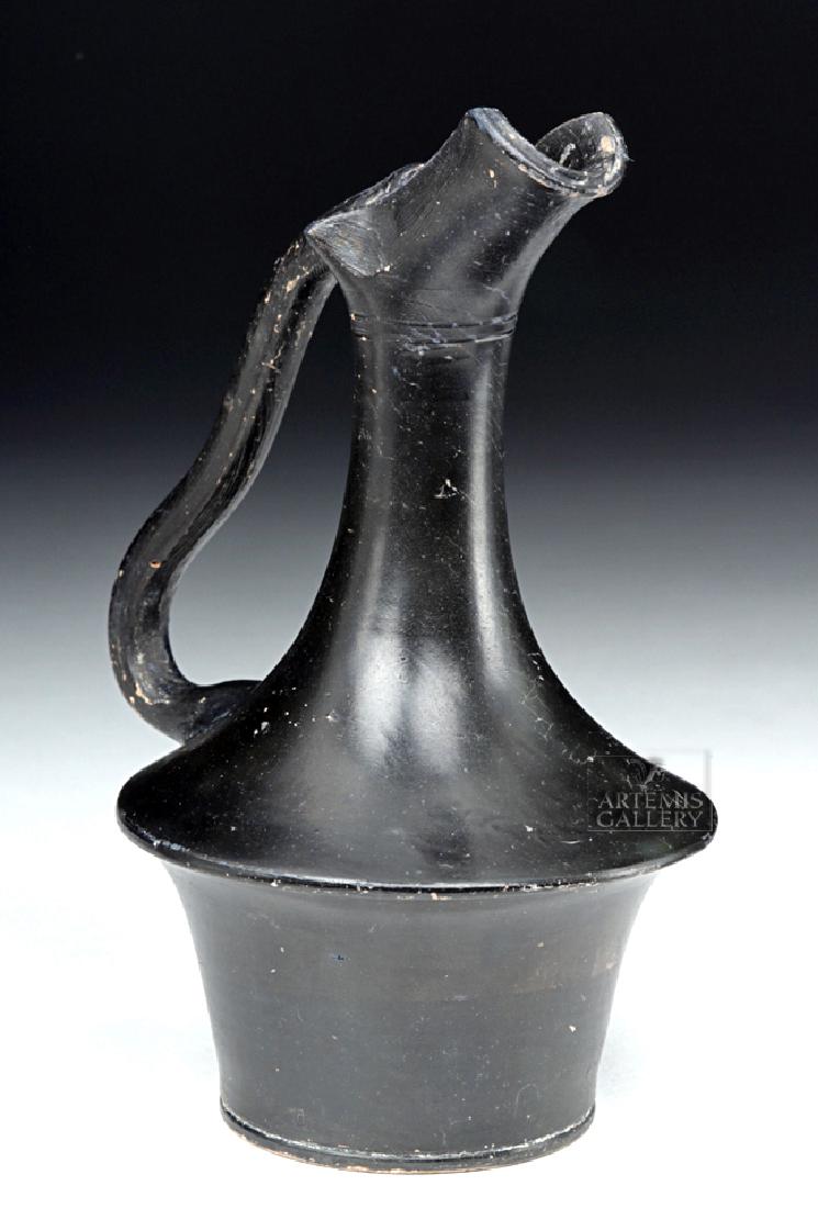 Elegant Greek Attic Black-Glazed Oinochoe (1 of 7)
