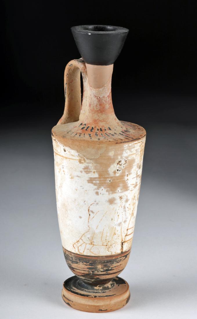 Greek Attic White Ground Lekythos, ex-Bonhams (1 of 6)