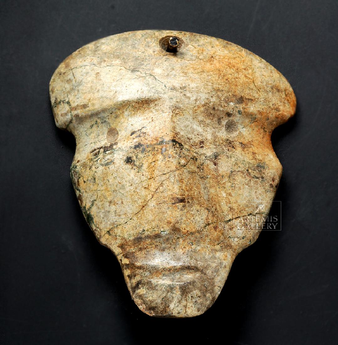 Mezcala Greenstone Mask Pendant (1 of 5)