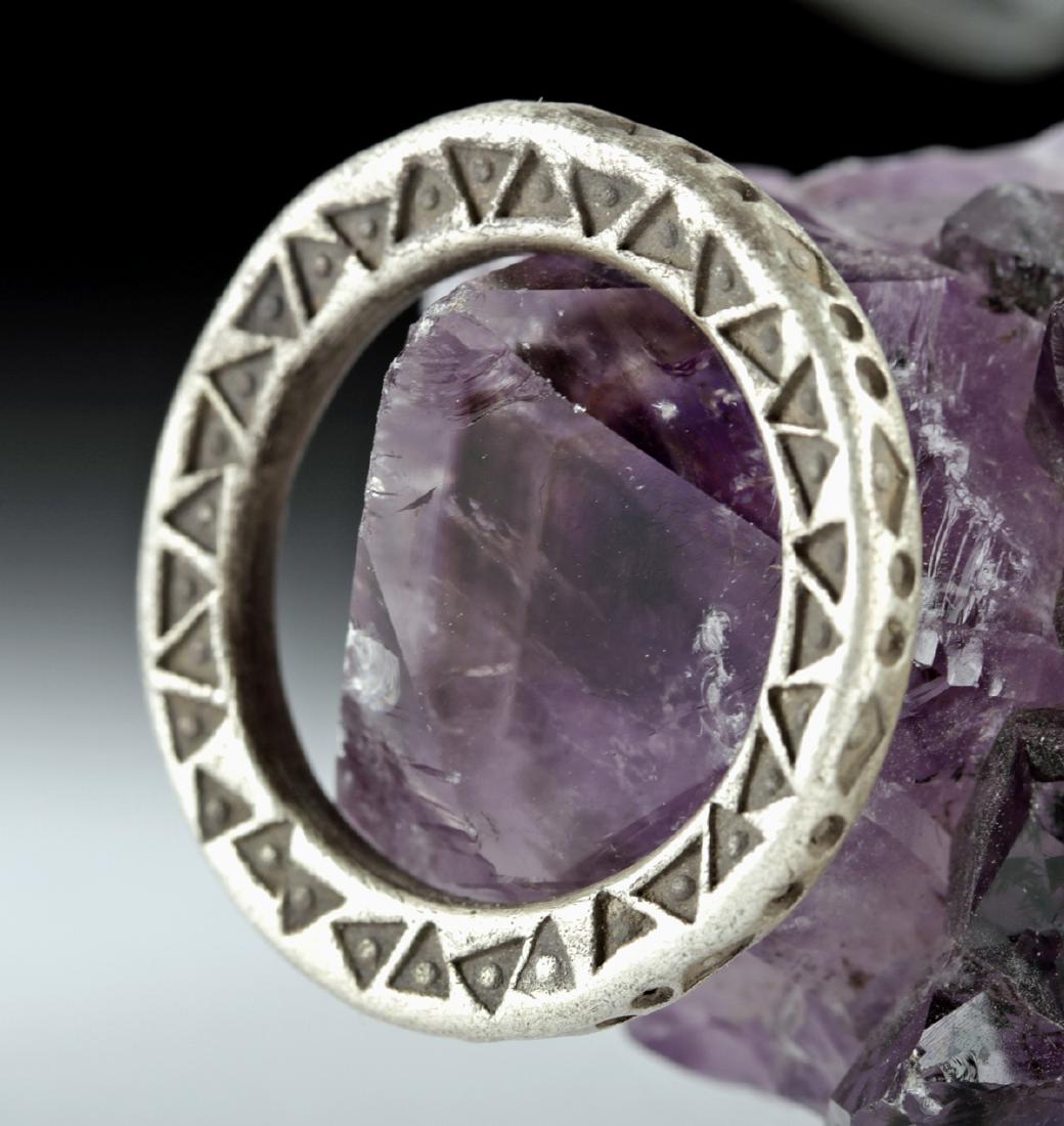 Large Viking Silver Ring, Extensive Decoration - 10.6 g (1 of 4)