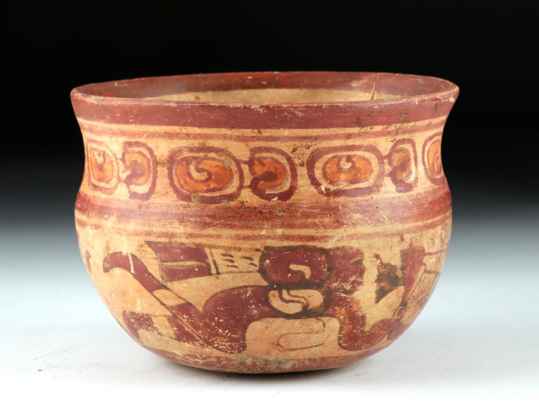 Mayan Copador Polychrome Bowl - Hero Twins Swimming (1 of 6)