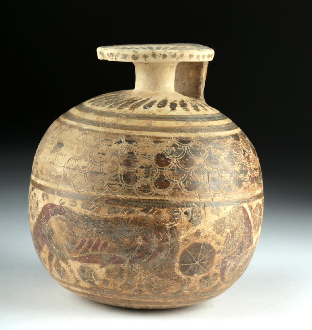 Published Large / Early Corinthian Polychrome Aryballos (1 of 6)
