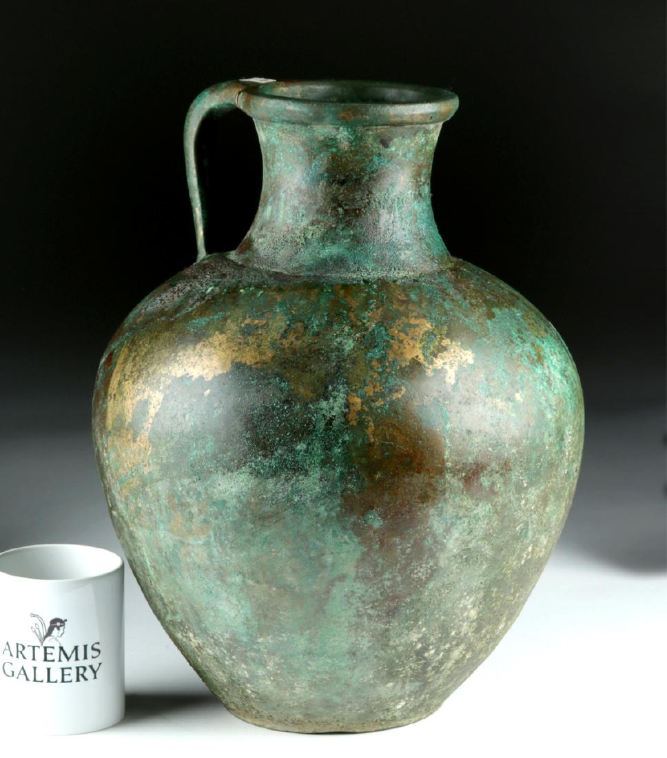 Large Greek Bronze Ewer - Superb Form (1 of 6)