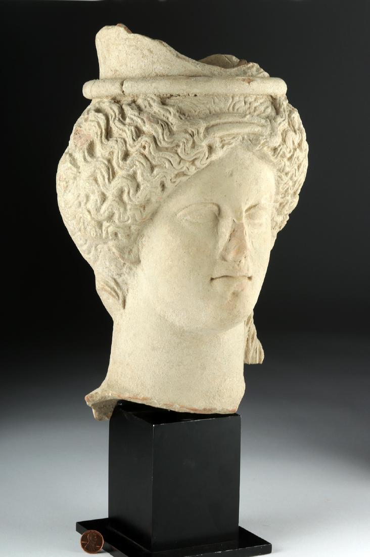 Near Life-Size Sicilian Terracotta Head of Goddess TL'd (1 of 5)
