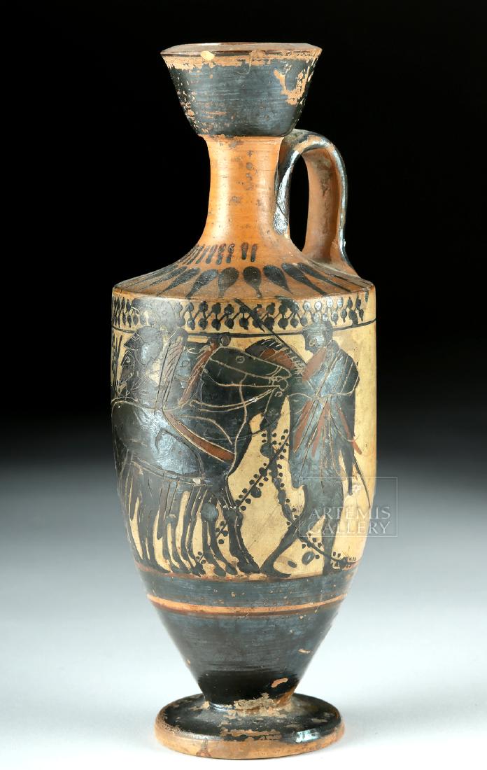 Attic Black-Figure Lekythos - Warriors & Quadriga (1 of 6)