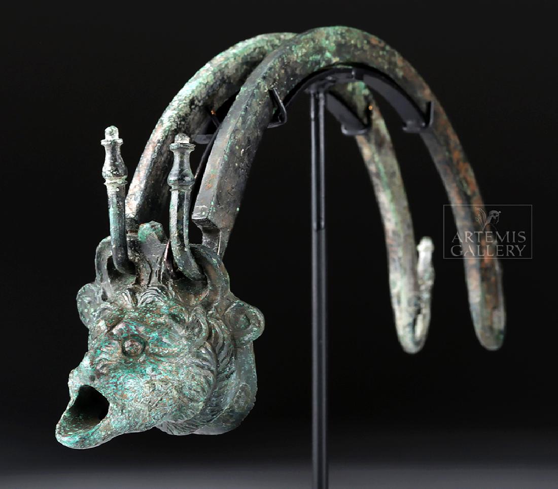 Hellenistic Greek Bronze Situla Handle w/ Spout (1 of 6)