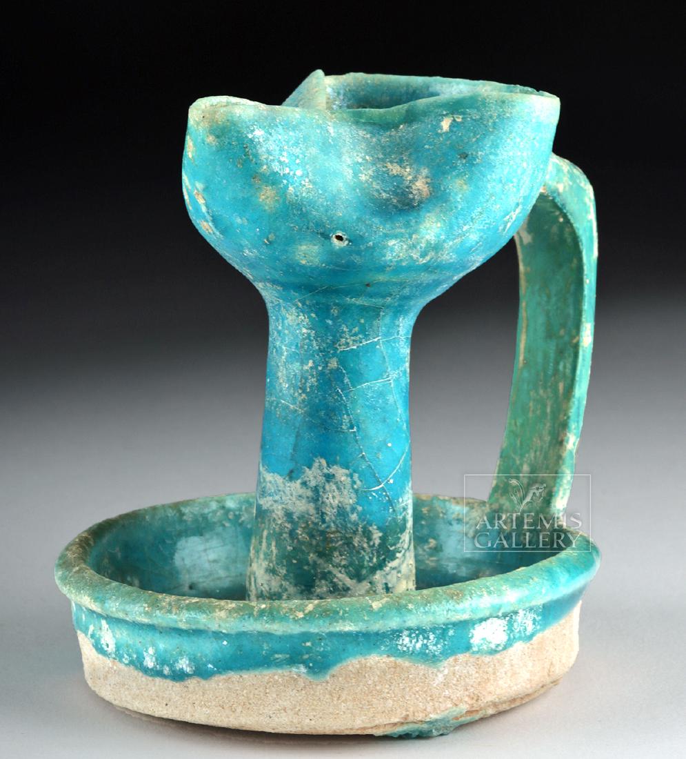 Islamic Nishapur Glazed Oil Lamp (1 of 6)