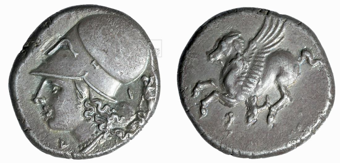 Greek Corinth Silver Stater Coin - Pegasus - 8.3 g (1 of 3)