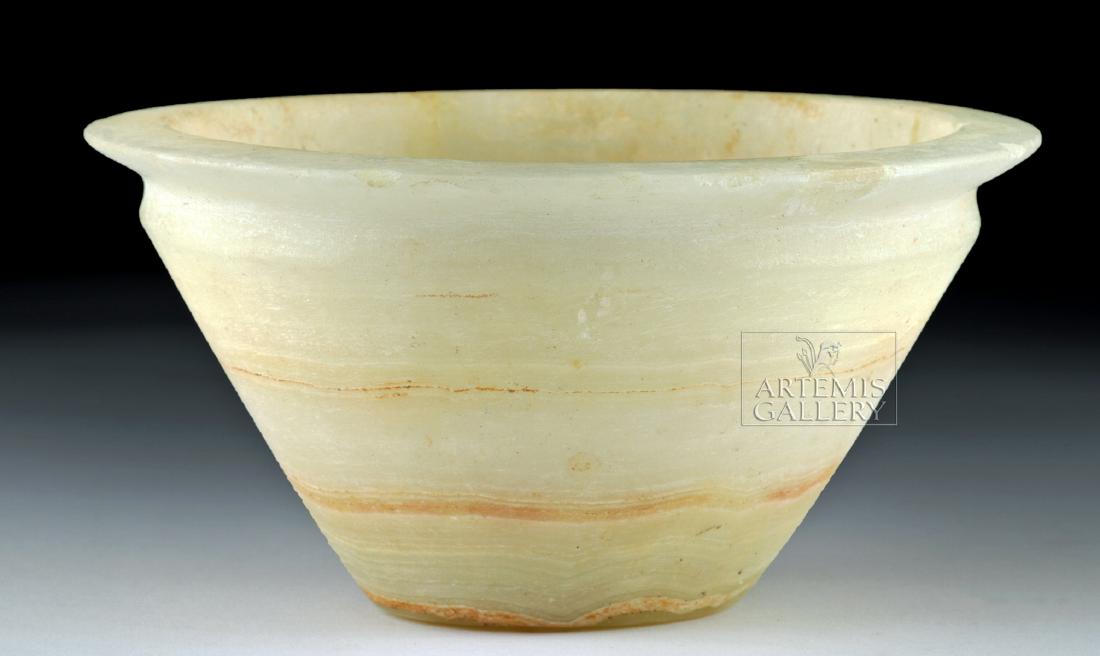 Beautiful Bactrian Banded Alabaster Bowl (1 of 6)