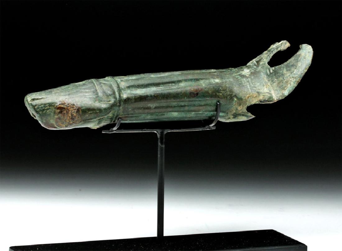 Roman Bronze Patera Handle - Wolf (1 of 5)