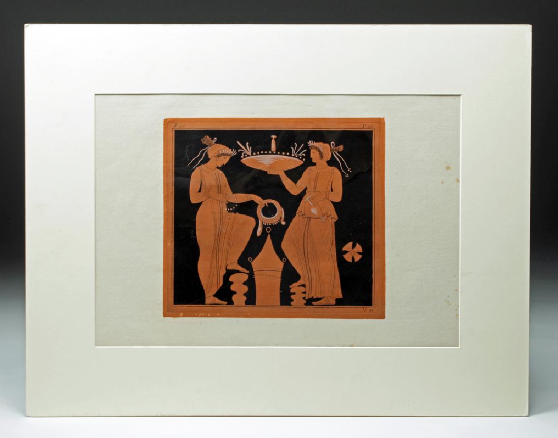 Sir William Hamilton, Hand-colored Engraving, Plate 46 (1 of 7)