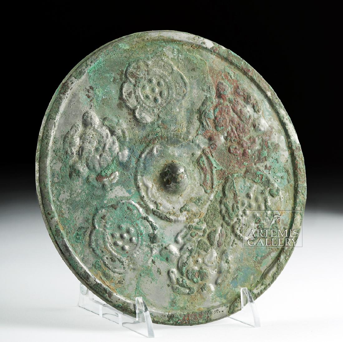 Beautiful Chinese Han Dynasty Bronze Mirror (1 of 4)