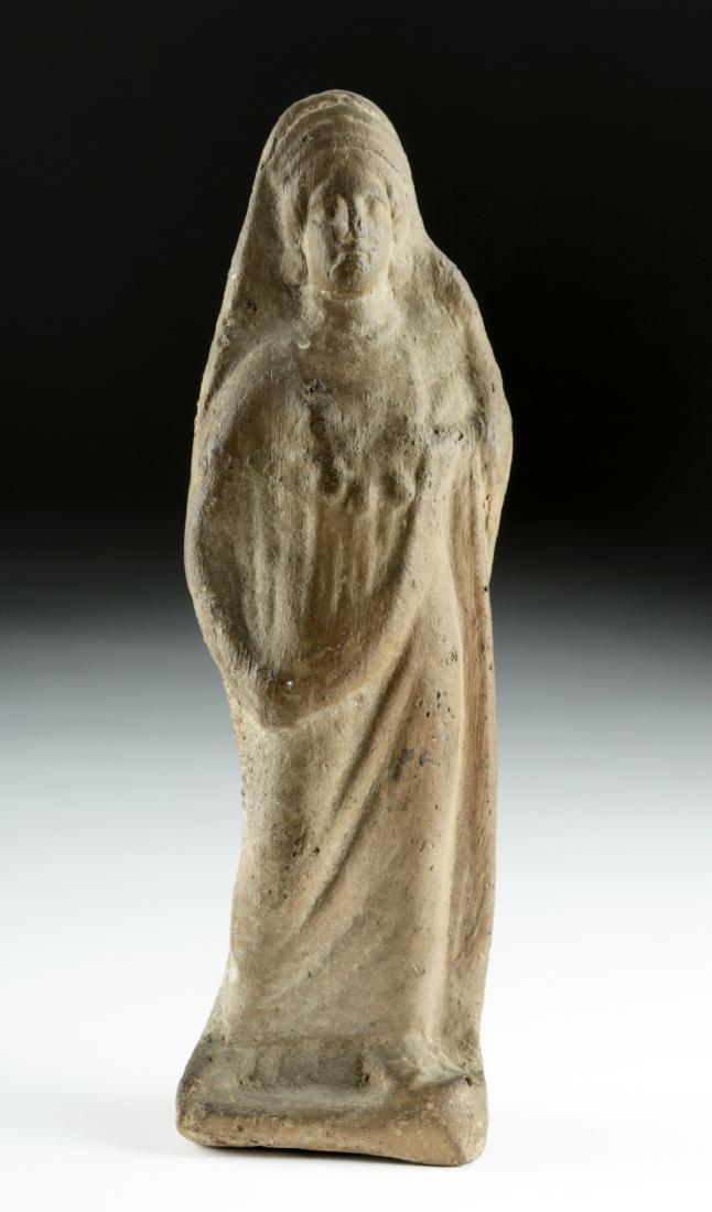 Greek Hellenistic Pottery Standing Woman, ex-Bonhams (1 of 6)