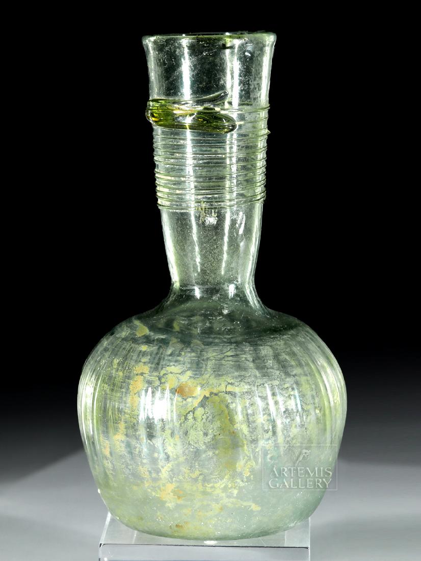 Roman Glass Bottle with Trailings, ex-Bonhams (1 of 6)