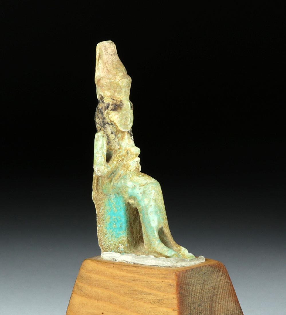 Egyptian Faience Amulet of Isis & Horus - Rare Form! (1 of 6)