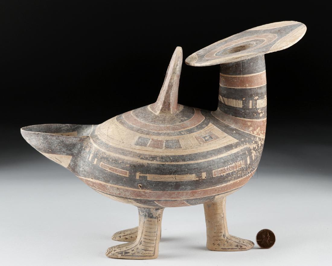 Impressive Daunian Ceramic Duck Strainer on Three Feet (1 of 7)