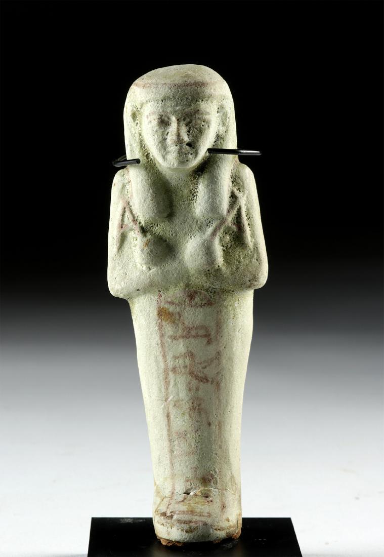 Large Egyptian Faience Ushabti for Pa-shery-en-Iset (1 of 4)