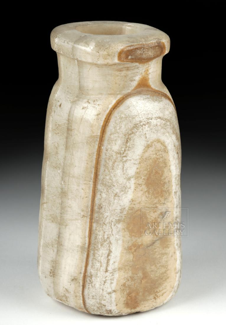 Lovely Egyptian Late Period Banded Alabaster Bottle (1 of 5)
