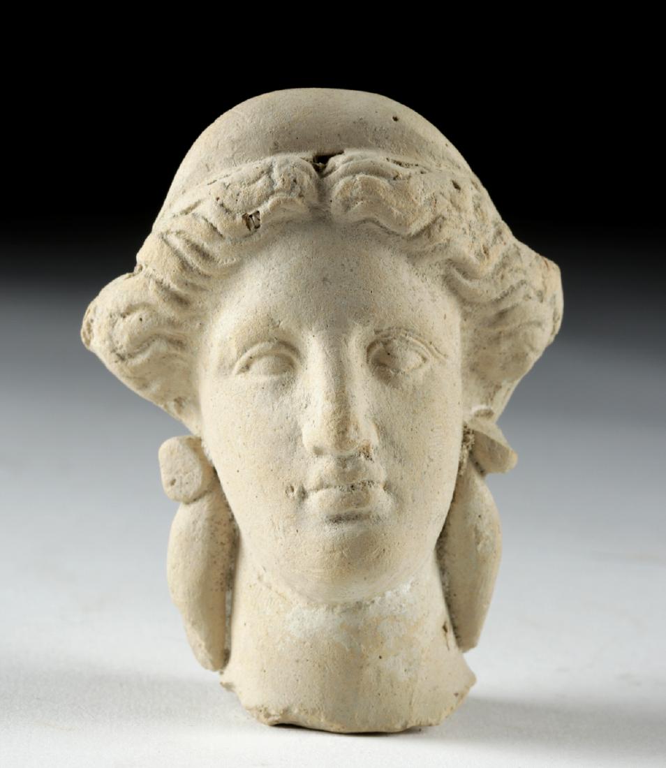 Lovely Greek Terracotta Head of a Goddess (1 of 6)