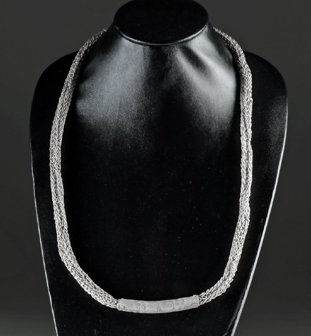 Stunning Viking Silver Trichinopoly Wire Necklace- 181g (1 of 4)