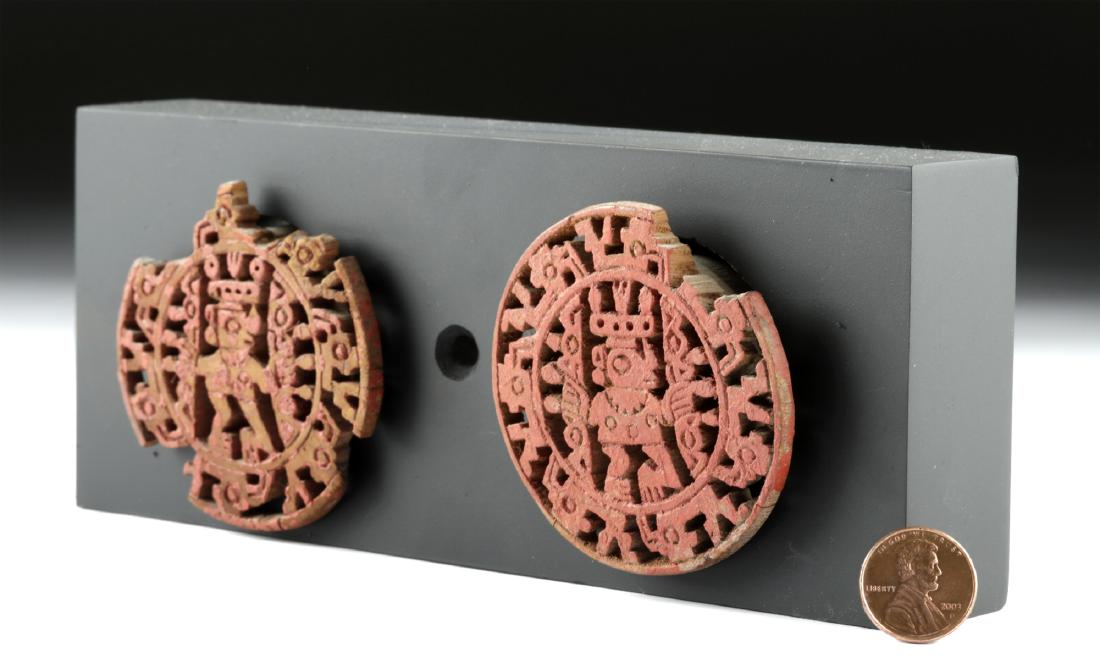 Chimu Wood Ear Spools with Cinnabar - Standing Lords (1 of 5)