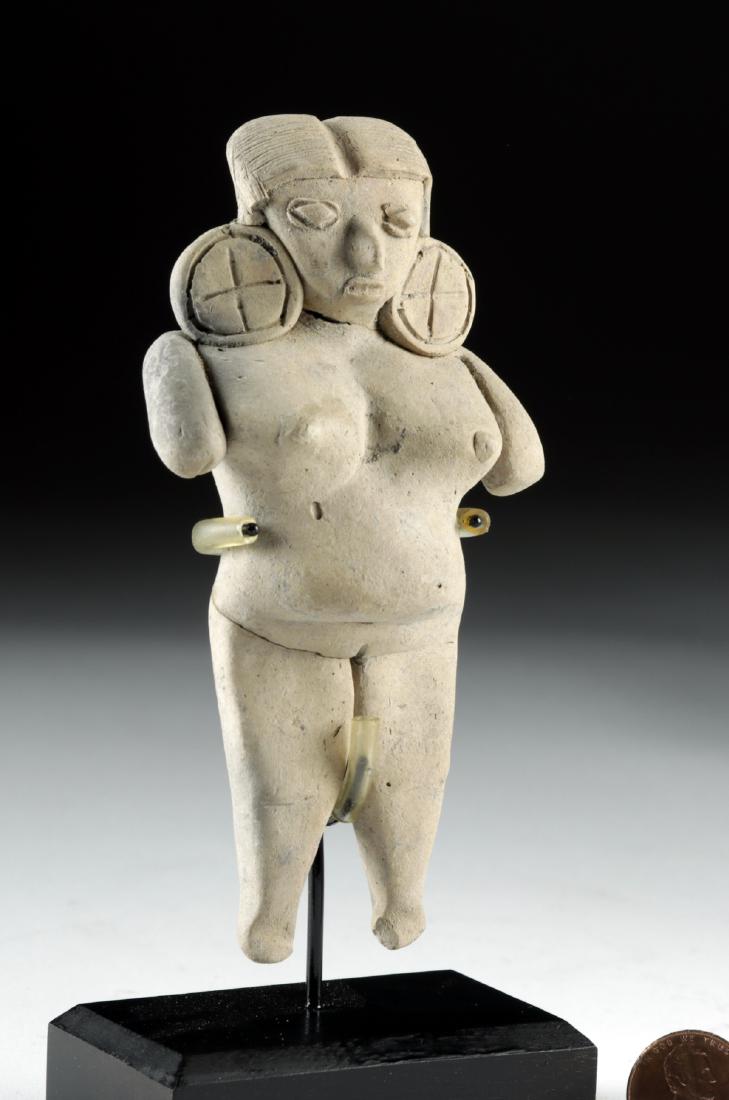 Michoacan Pottery Pregnant Pretty Lady Figure (1 of 4)