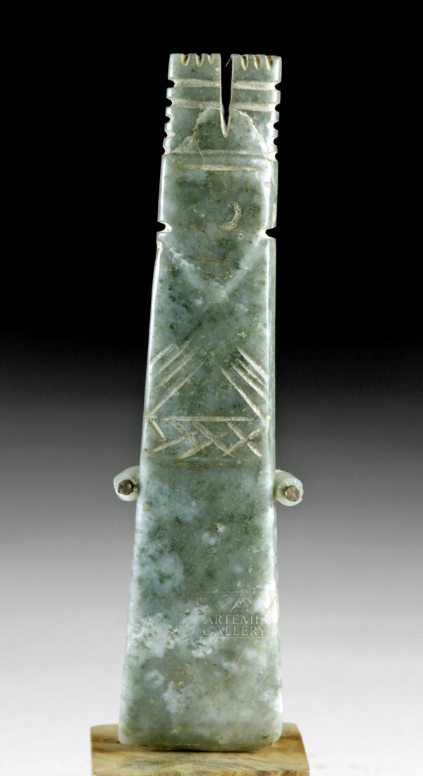 Large Costa Rican Jade Axe God Pendant (1 of 4)