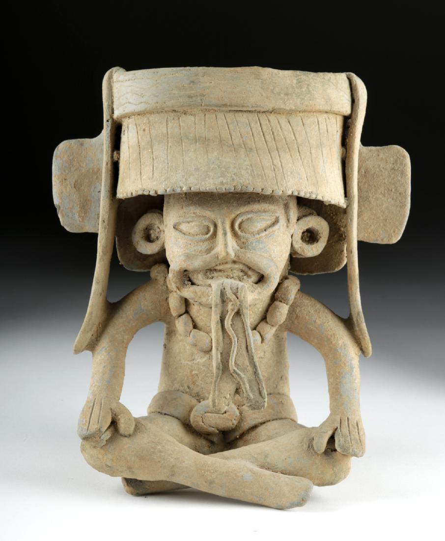 Vera Cruz Pottery Seated Deity w/ Serpent Tongue (1 of 6)
