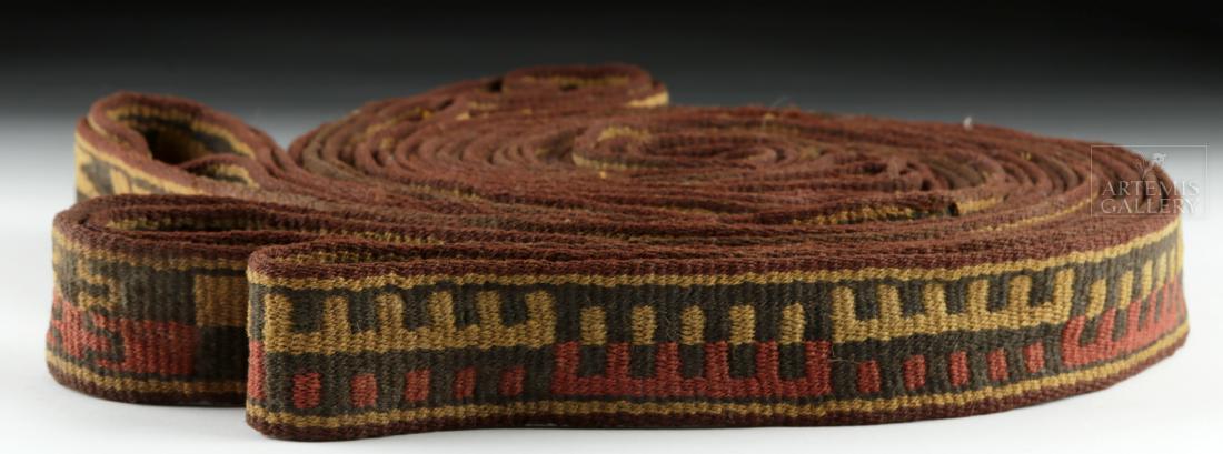 Nazca Polychrome Textile Sash - Extremely Long (1 of 4)