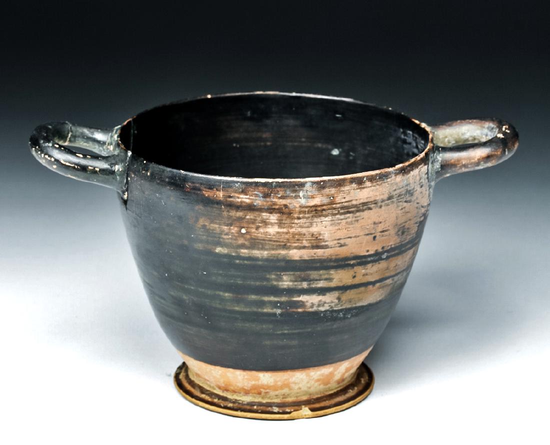 Tall Greek Blackware Skyphos (1 of 7)
