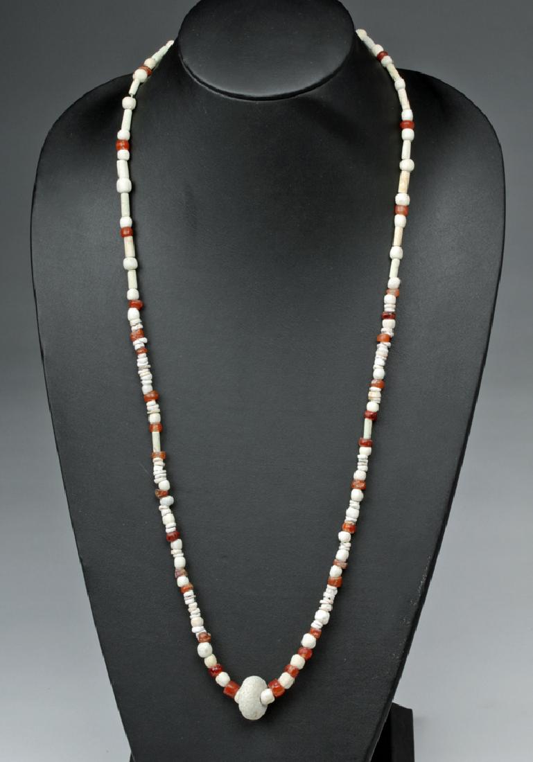 Necklace w/ Ancient Parthian Carnelian & Faience Beads (1 of 5)