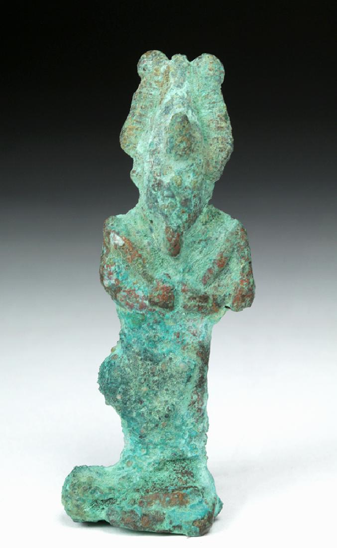 Egyptian Late Period Bronze Standing Osiris Amulet (1 of 4)