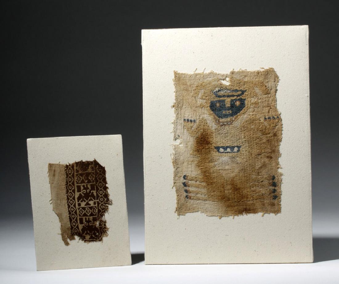 Pair of Chancay Textile Panels - Custom Mounted (1 of 3)