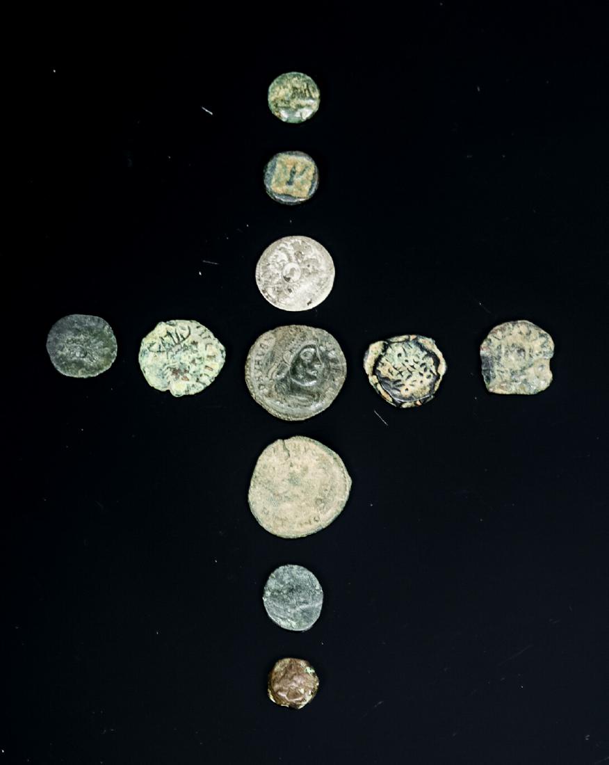 Lot of 11 Late Roman Bronze Coins (1 of 2)