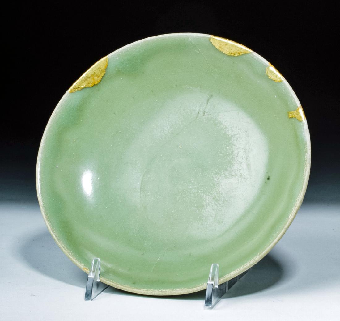 Chinese Southern Song Dynasty Longquan Ceramic Saucer (1 of 6)