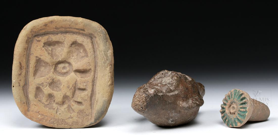 Lot of 3 Jamacoaque + Costa Rican Pottery Objects (1 of 3)