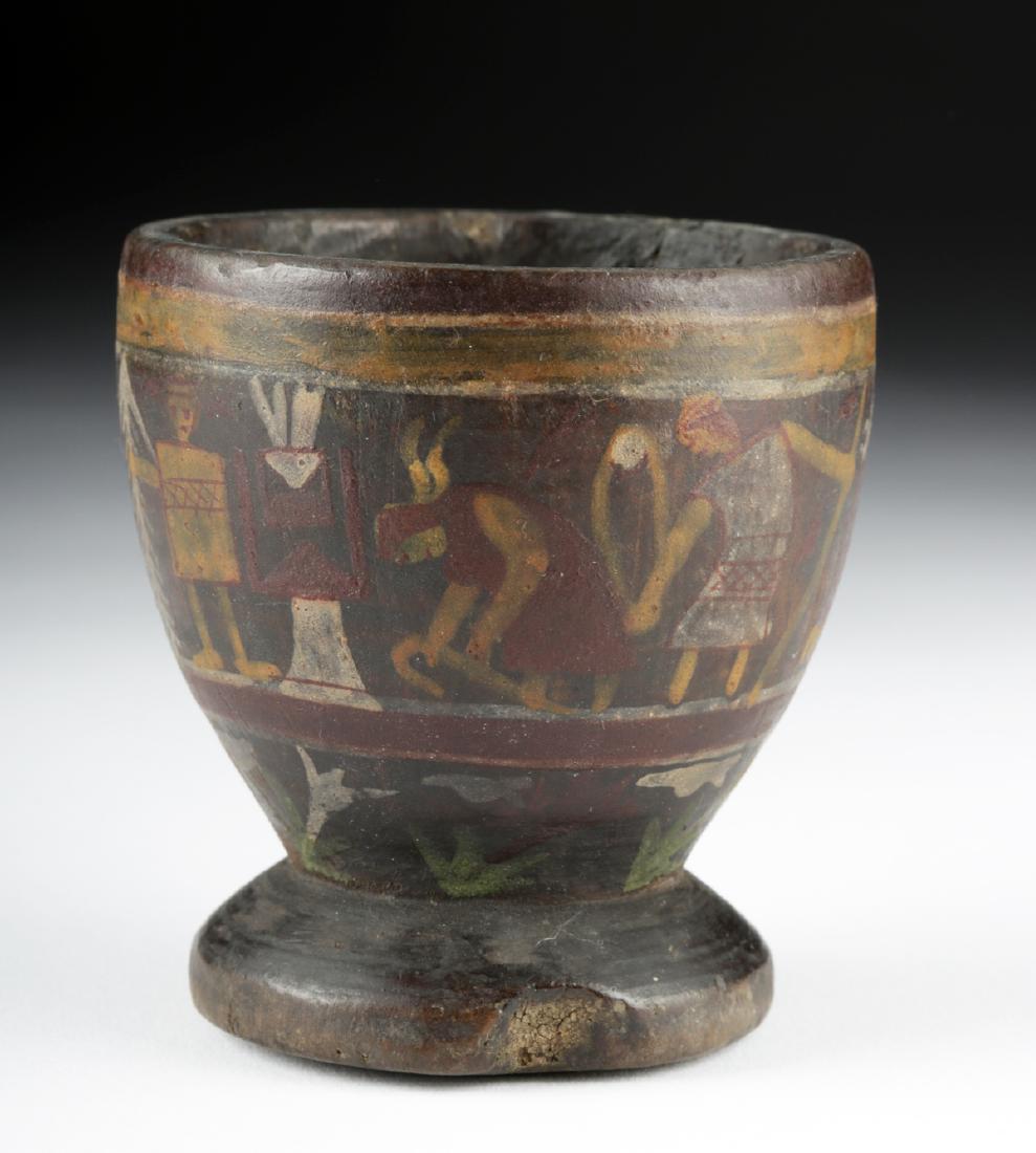 Post-Conquest Inca Painted Wood Kero (1 of 6)