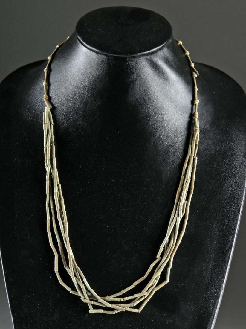 Egyptian Faience Beaded Necklace w/ 5 Strands (1 of 5)
