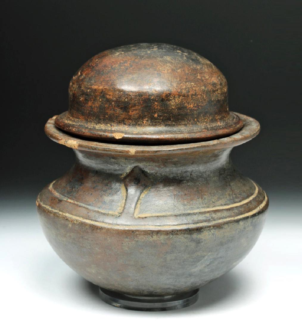 Horqueta Pottery Lidded Jar w/ Serpentine Figures (1 of 6)