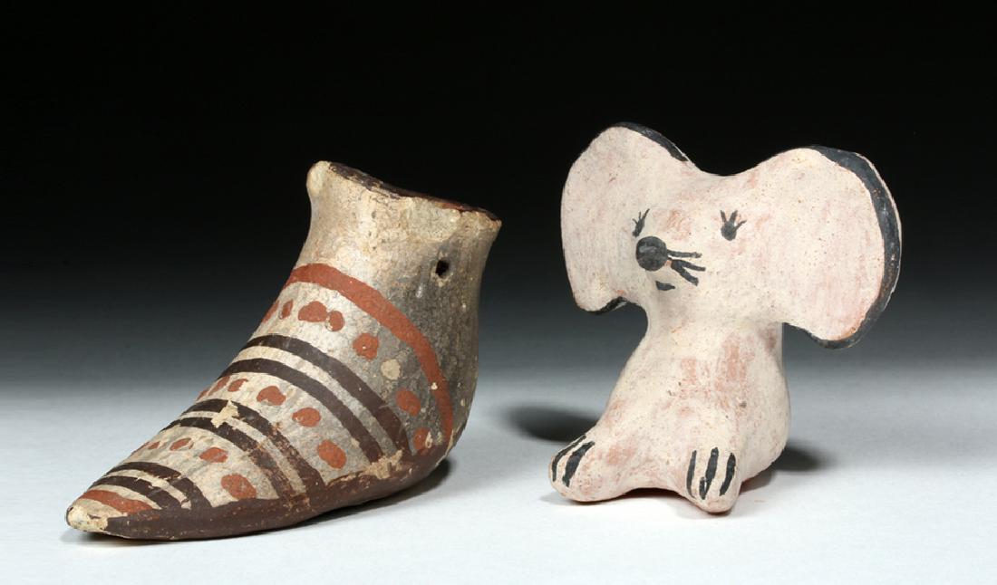 Pair of 1930's New Mexican Pueblo Indian Pottery Items (1 of 7)