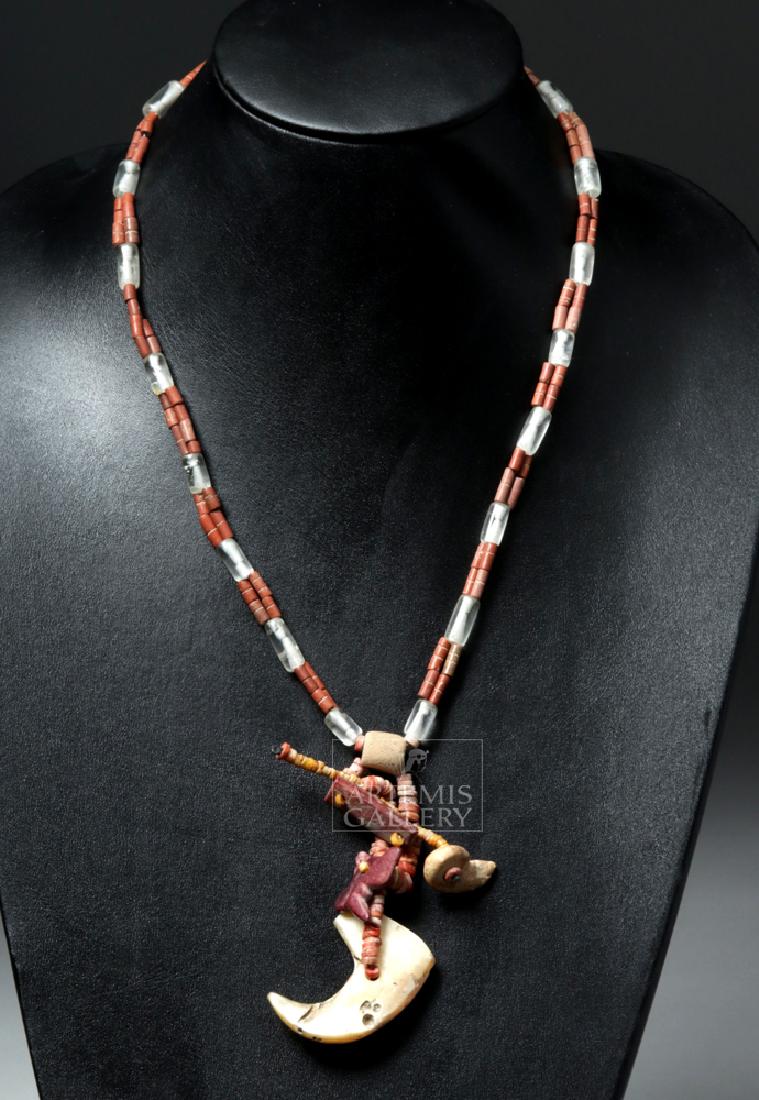 West Mexican Necklace of Rock Crystal & Shell (1 of 6)
