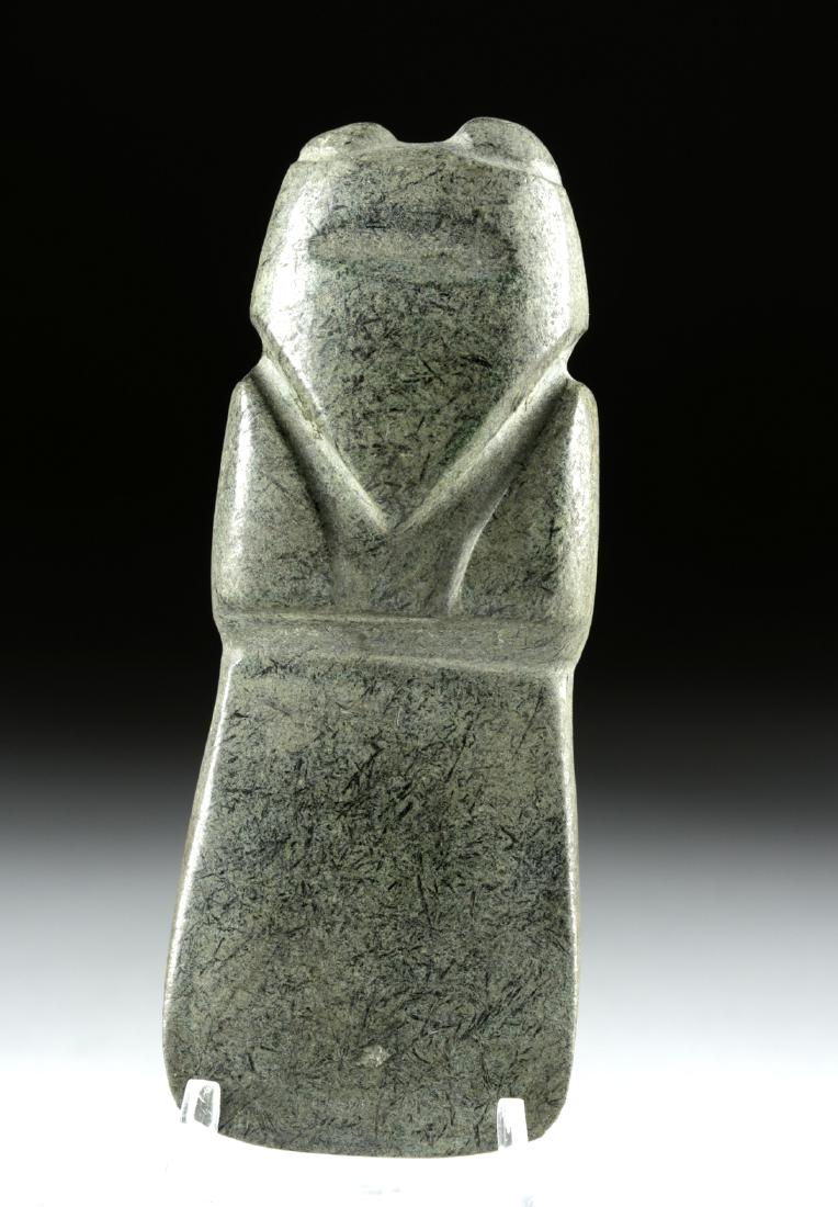 Very Fine Costa Rican Avian Greenstone Celt Pendant (1 of 4)